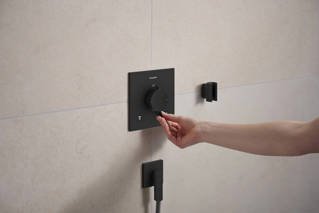 Шланговое соединение Hansgrohe FIXFIT FINE E, черный матовый Фото - 1