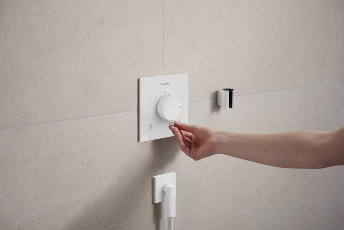 Шлангове з`єднання Hansgrohe FIXFIT FINE E, білий матовий Фото - 1