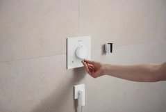 Шлангове з`єднання Hansgrohe FIXFIT FINE E, білий матовий Фото - 1