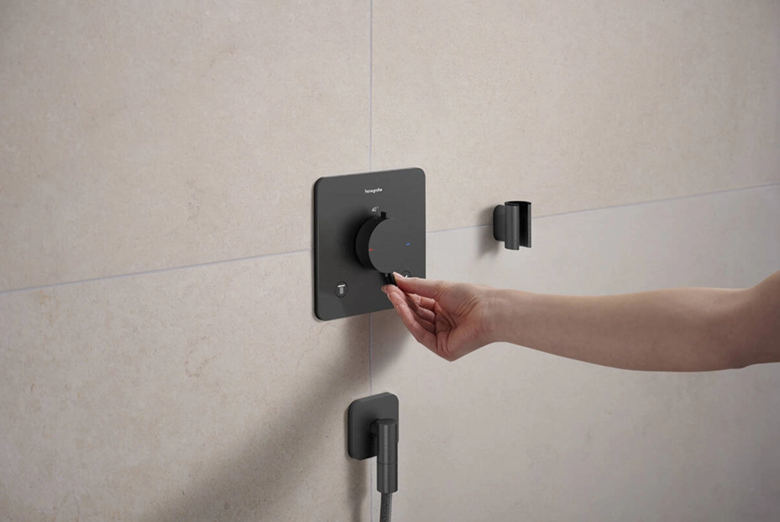 Шлангове з`єднання Hansgrohe FIXFIT FINE Q, шліфованний чорний хром Фото - 2