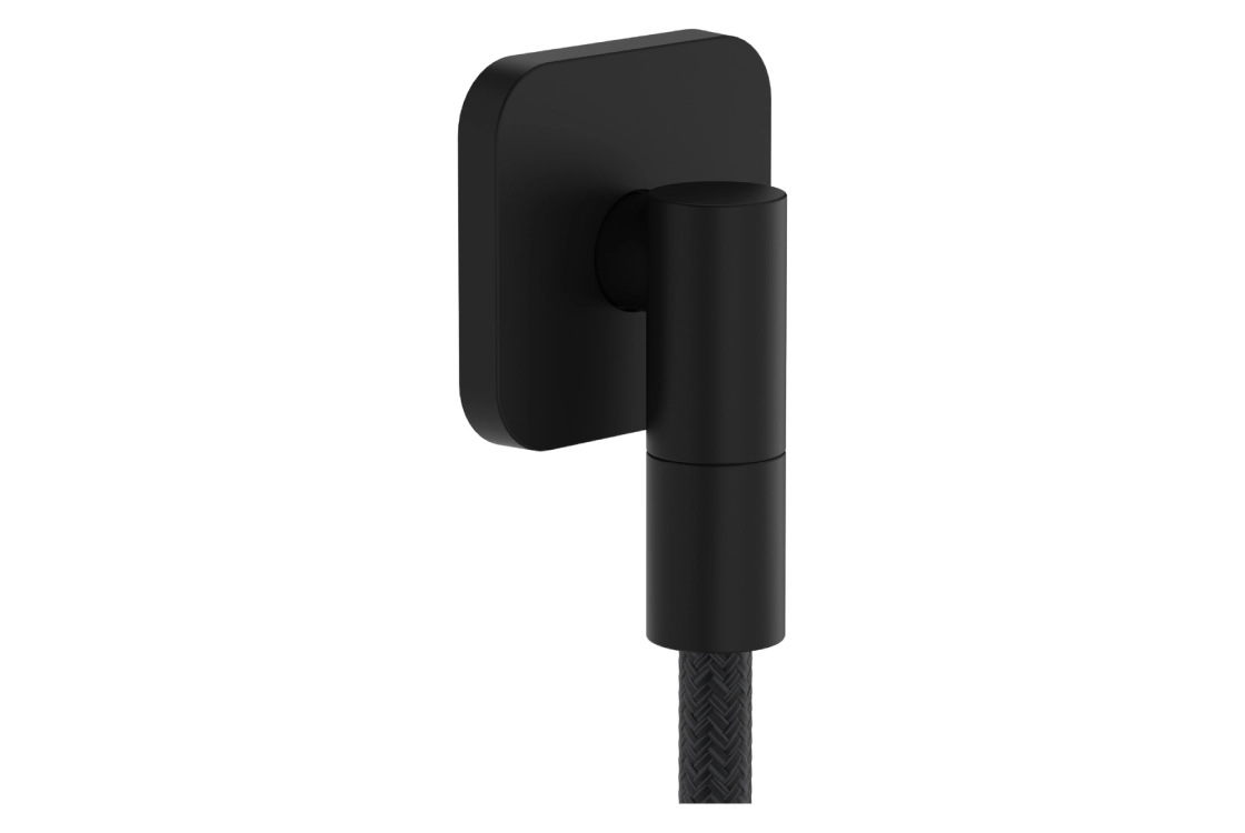 Шланговое соединение Hansgrohe FIXFIT FINE Q, черный матовый
