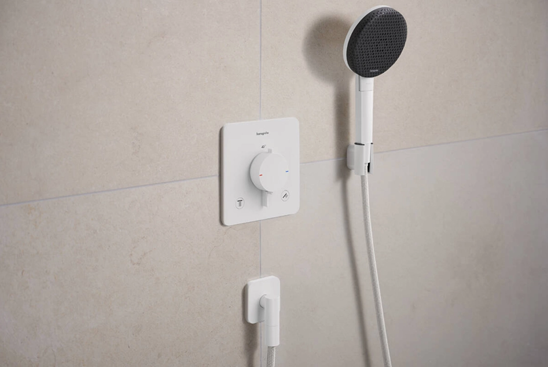 Шлангове з`єднання Hansgrohe FIXFIT FINE Q, білий матовий Фото - 1