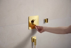 Шланговое соединение Hansgrohe FIXFIT FINE Q, полированное золото Фото - 2