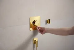 Шлангове з`єднання Hansgrohe  FIXFIT FINE Q, полірованне золото Фото - 2