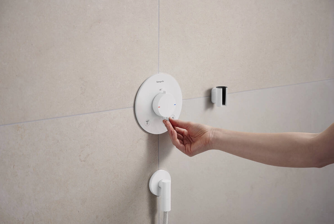 Душовий тримач Hansgrohe Porter E, білий матовий Фото - 2