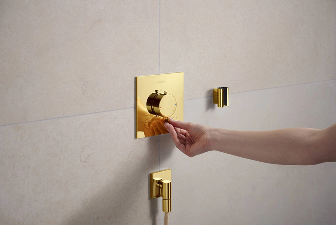 Душовий тримач Hansgrohe Porter FINE , полірованне золото Фото - 2