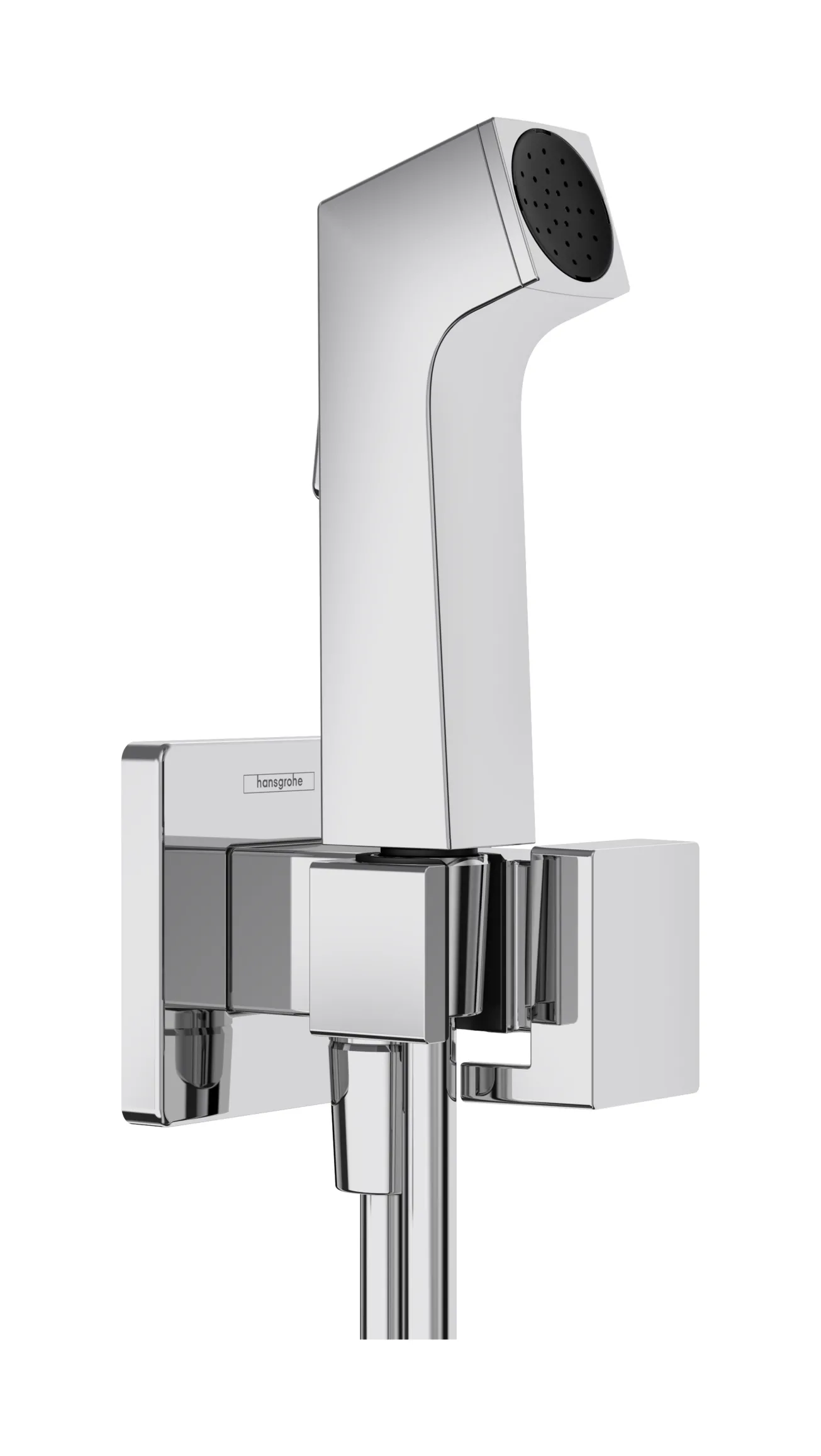 Гигиенический душ Hansgrohe E, со шлангом 1,25 м и держателем для холодной воды Eco Smart, хром