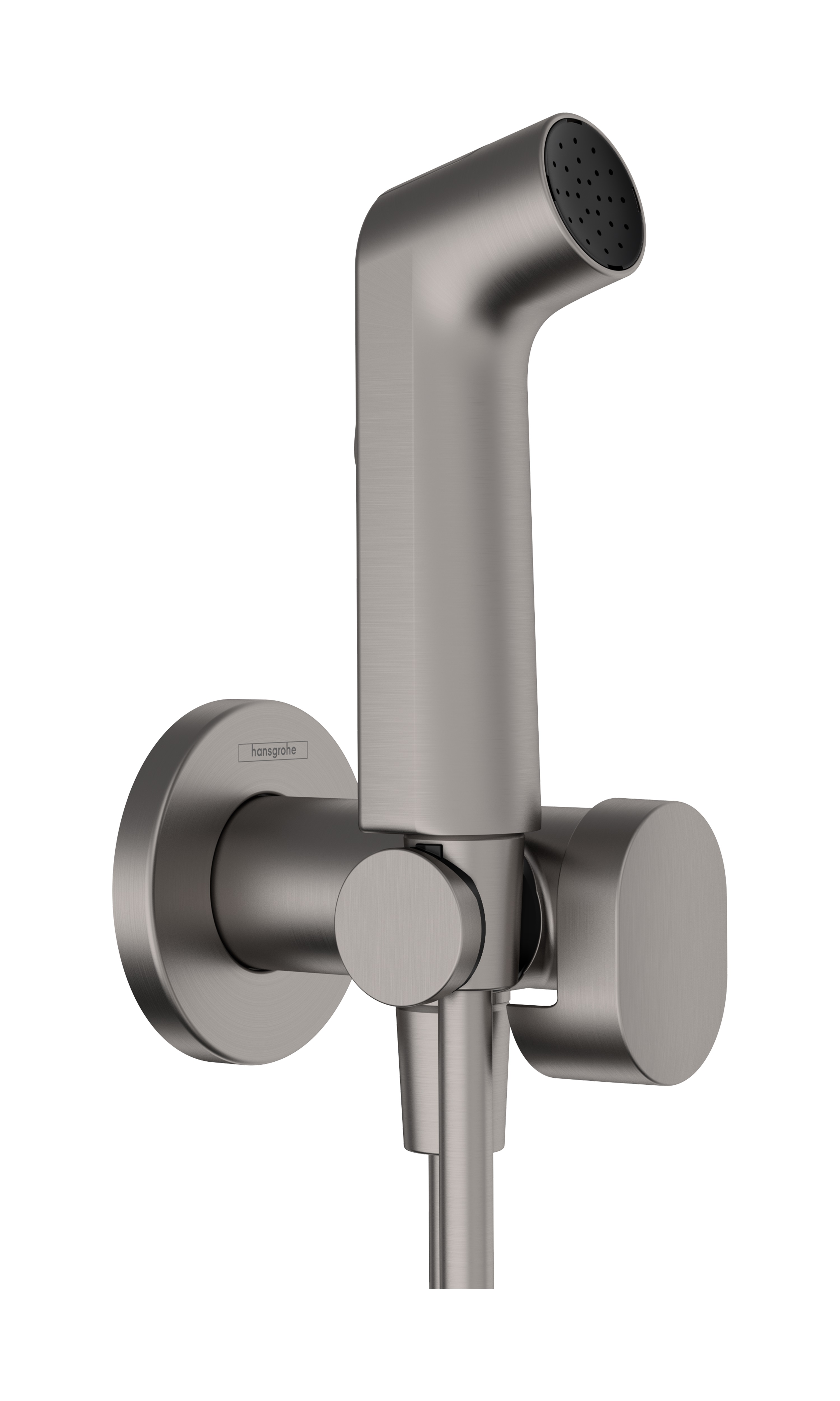 Гігієнічний  душ Hansgrohe S, зі шлангом 1,25 м і тримачем, шліфованний  чорний хром