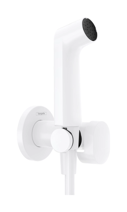 Гигиенический душ Hansgrohe S, со шлангом 1,25 м и держателем, белый матовый