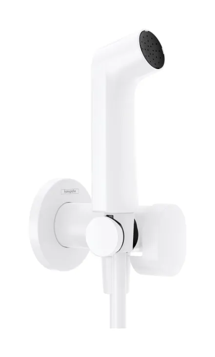 Гигиенический душ Hansgrohe S, со шлангом 1,25 м и держателем, белый матовый
