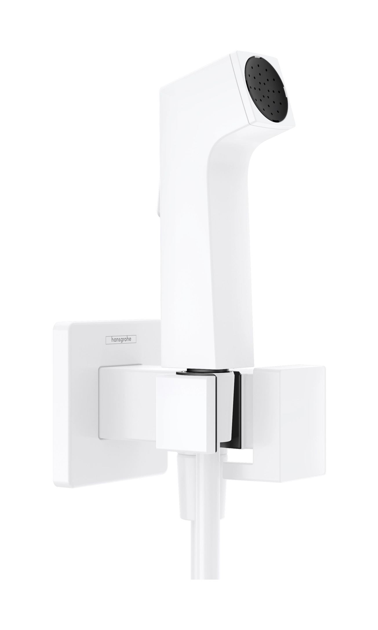 Гігієнічний  душ Hansgrohe E, зі шлангом 1,25 м і тримачем, білий матовий