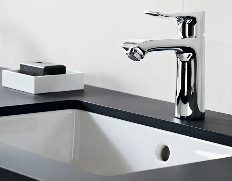 Смеситель для раковины Hansgrohe Metris 110 однорычажный, хром Фото - 2