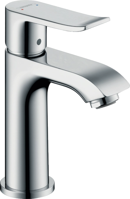 Змішувач для маленької раковини Hansgrohe Metris 100, одноважiльний