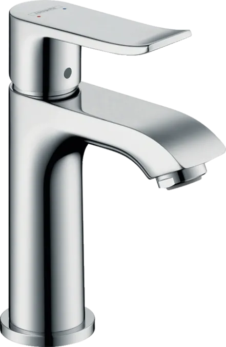 Змішувач для маленької раковини Hansgrohe Metris 100, одноважiльний