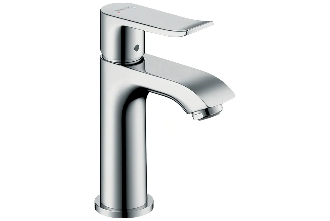 Змішувач для умивальника Hansgrohe Metris 100 без донного клапана, хром (31186000)