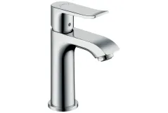 Змішувач для умивальника Hansgrohe Metris 100 без донного клапана, хром (31186000)