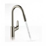 Змішувач  для кухні з висувним ізливом Hansgrohe Focus Фото - 1