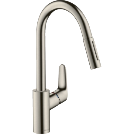 Смеситель для кухни с выдвижным изливом Hansgrohe Focus