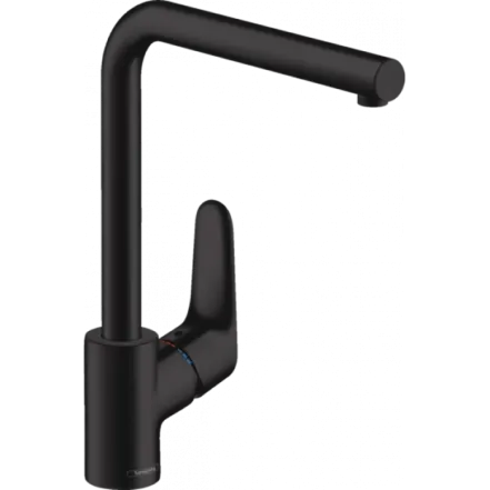 Смеситель для кухни Hansgrohe FOCUS 280, однорычажный, с поворотным изливом, черный матовый
