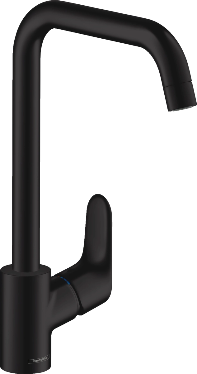 Смеситель для кухни Hansgrohe FOCUS M41 260, однорычажный, ½', черный матовый
