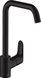 Смеситель для кухни Hansgrohe FOCUS M41 260, однорычажный, ½', черный матовый