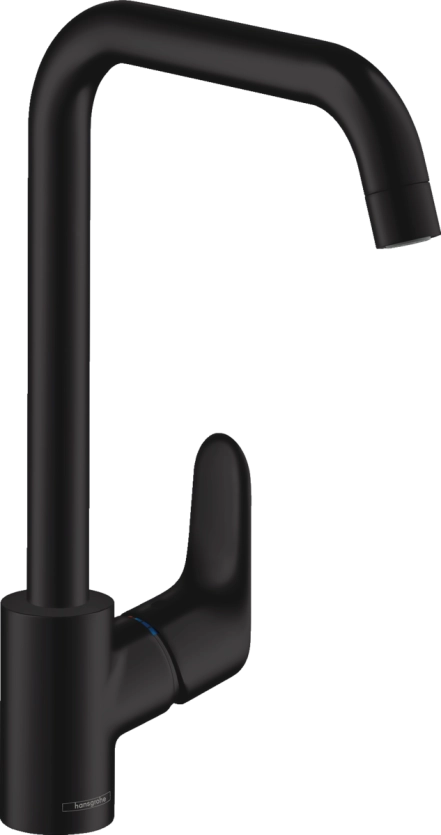 Змішувач для кухні Hansgrohe FOCUS M41 260, одноважiльний, ½’, чорний матовий