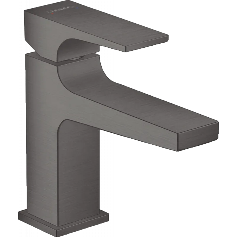 Змішувач для умивальника Hansgrohe Metropol 100 з донним клапаном push-open, чорний хром (32500340)