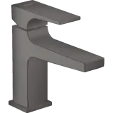 Змішувач для умивальника Hansgrohe Metropol 100 з донним клапаном push-open, чорний хром (32500340)