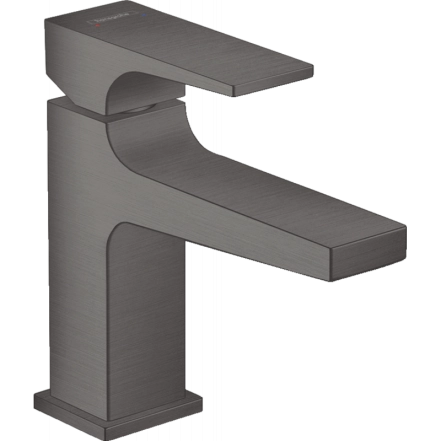 Змішувач для умивальника Hansgrohe Metropol 100 з донним клапаном push-open, чорний хром (32500340)