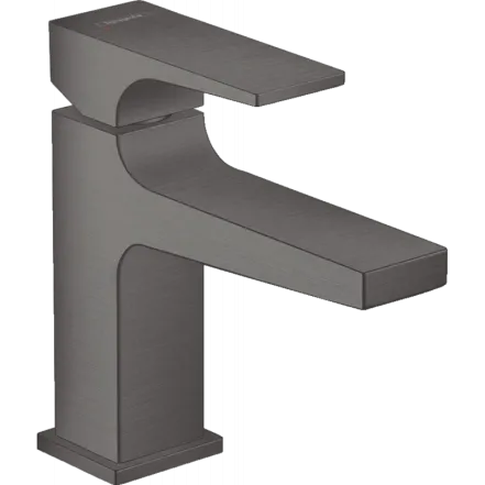 Змішувач для умивальника Hansgrohe Metropol 100 з донним клапаном push-open, чорний хром (32500340)
