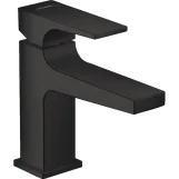 Смеситель для умывальника Hansgrohe Metropol 100 с донным клапаном push-open, черный матовый (32500670)