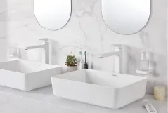 Змішувач для раковини Hansgrohe Metropol 260, одноважiльний, зi зливним клапаном Push-Open, для раковини у формi таза, матовий бiлий Фото - 2