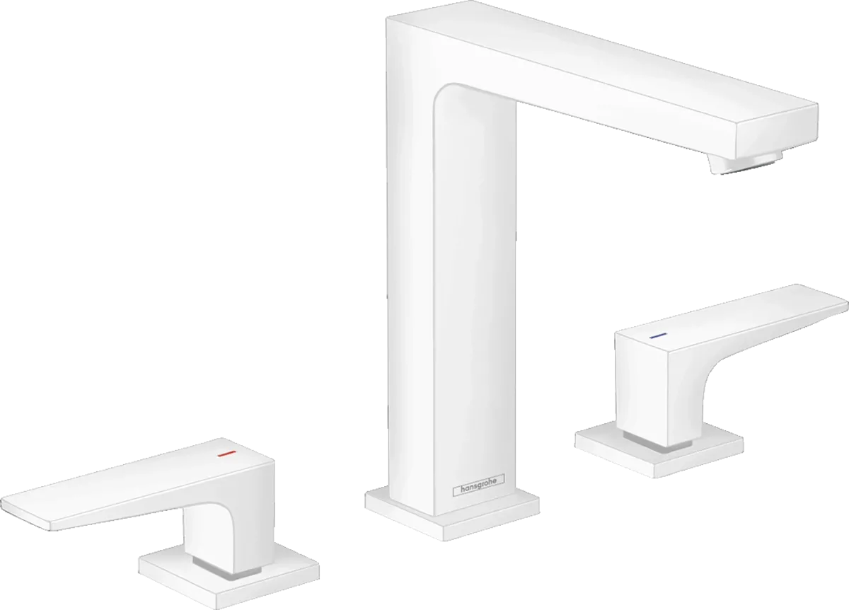 Змішувач для умивальника Hansgrohe Metropol 160 із донним клапаном білий (32515700)