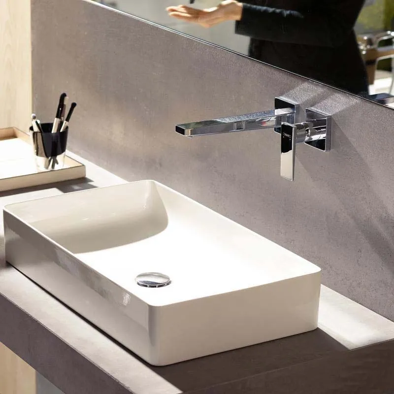 Змішувач для раковини Hansgrohe Metropol Змішувач одноважiльний з виливом 225 мм, настінний монтаж, хром Фото - 2