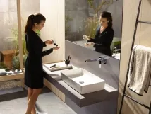 Змішувач для умивальника Hansgrohe Metropol без прихованої частини бронза (32526140) Фото - 1