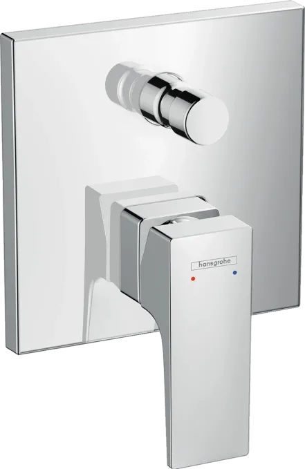 Смеситель для ванны Hansgrohe Metropol, однорычажный, наружная часть, на 2 потребителя