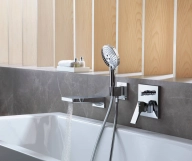 Смеситель для ванны/душа Hansgrohe Metropol, белый матовый (32545700) Фото - 1