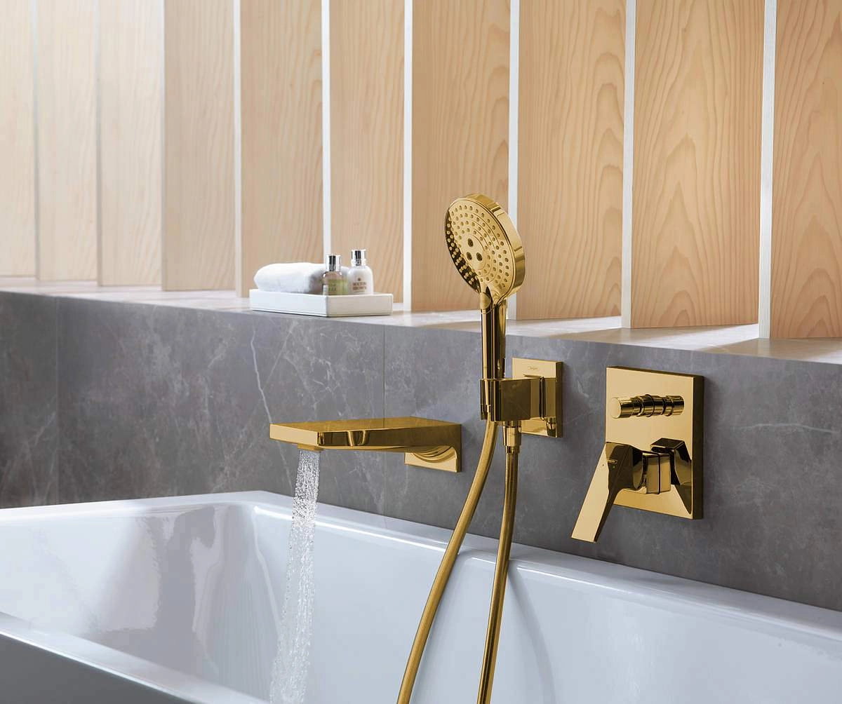 Змішувач для ванни/душа Hansgrohe Metropol, поліроване золото (32545990) Фото - 2