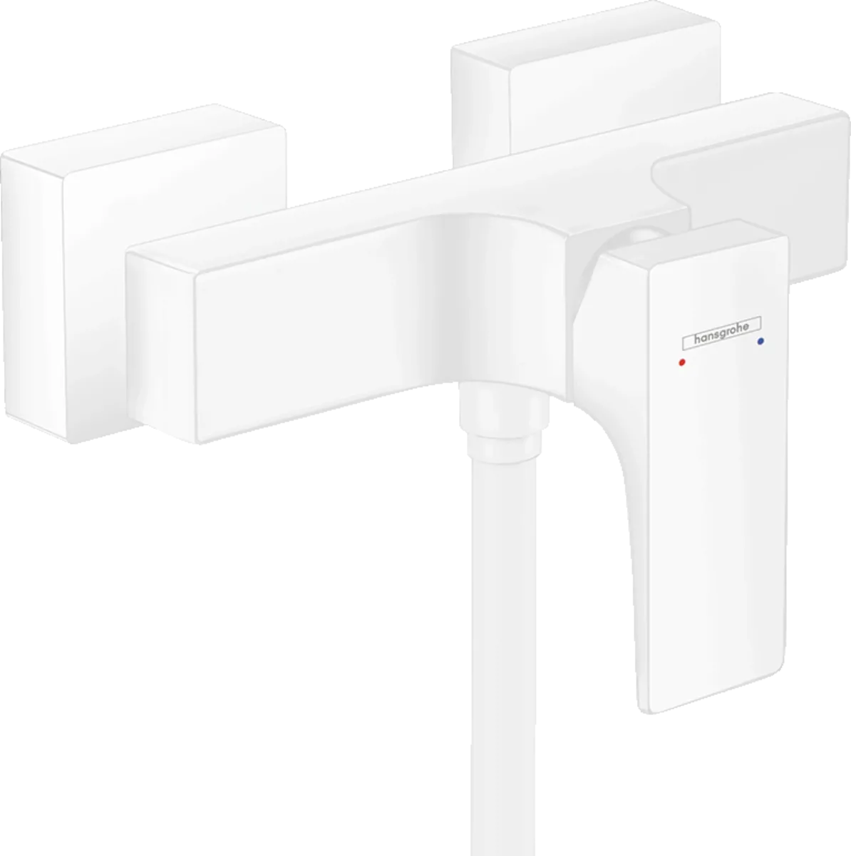 Змішувач для душа Hansgrohe Metropol без душового набору, білий матовий (32560700)