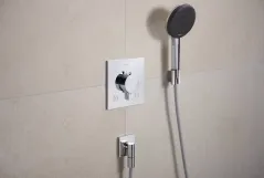 Термостат скрытого монтажа Hansgrohe Ecostat Comfort E для 2х потребителей, хром Фото - 1