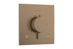 Термостат скрытого монтажа Hansgrohe Ecostat Comfort E для 2х потребителей, шлифованная бронза