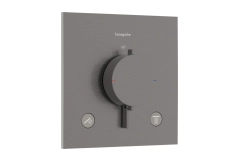 Термостат прихованого монтажу Hansgrohe Ecostat Comfort E для 2х споживачів, шліфованний чорний хром