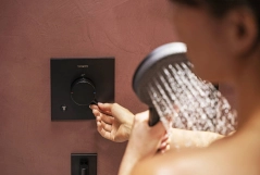 Термостат прихованого монтажу Hansgrohe Ecostat Comfort E для 2х споживачів, чорний матовий Фото - 2