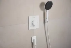 Термостат скрытого монтажа Hansgrohe Ecostat Comfort E для 2х потребителей, белый матовый Фото - 1