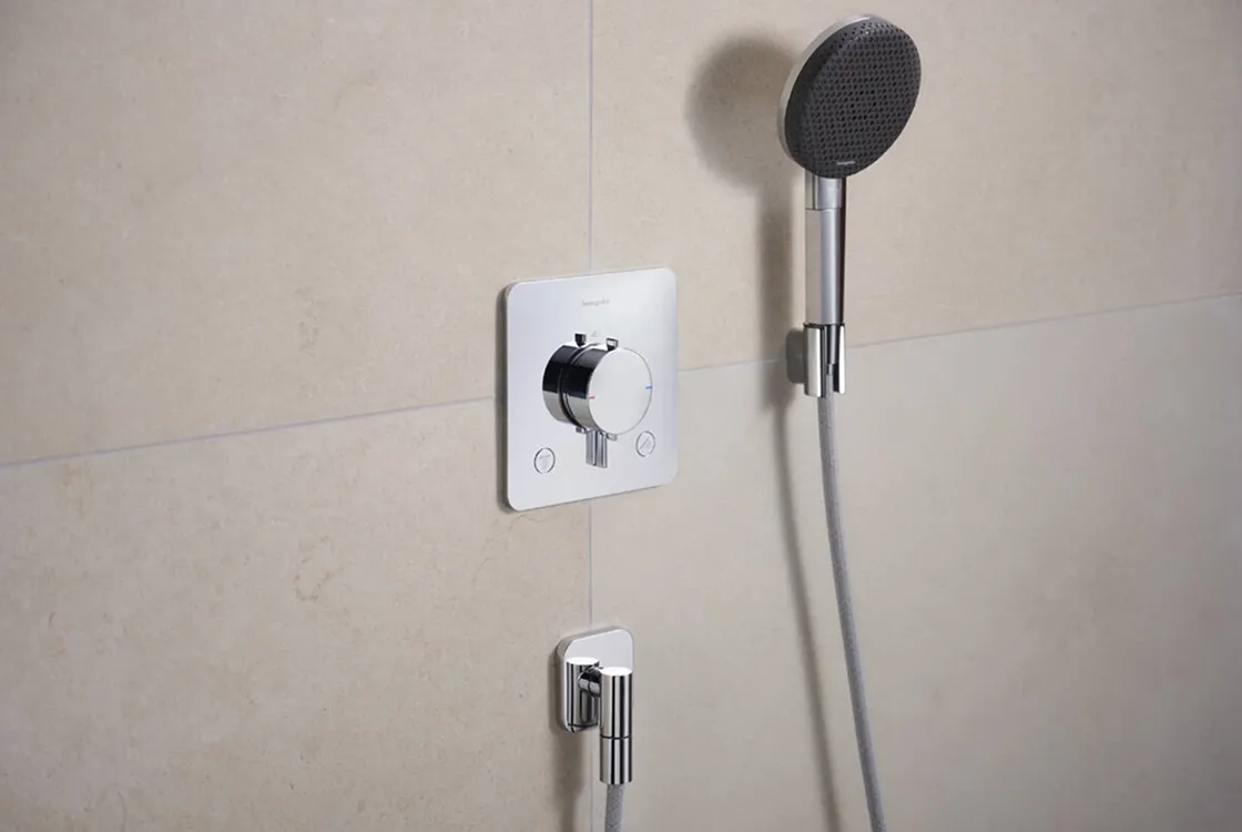 Термостат скрытого монтажа Hansgrohe Ecostat Comfort Q для 2х потребителей, хром Фото - 1