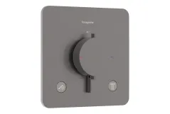 Термостат прихованого монтажу Hansgrohe Ecostat Comfort Q для 2х споживачів, шліфованний чорний хром