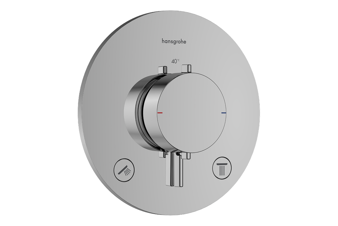 Термостат скрытого монтажа Hansgrohe Ecostat Comfort S для 2х потребителей, хром