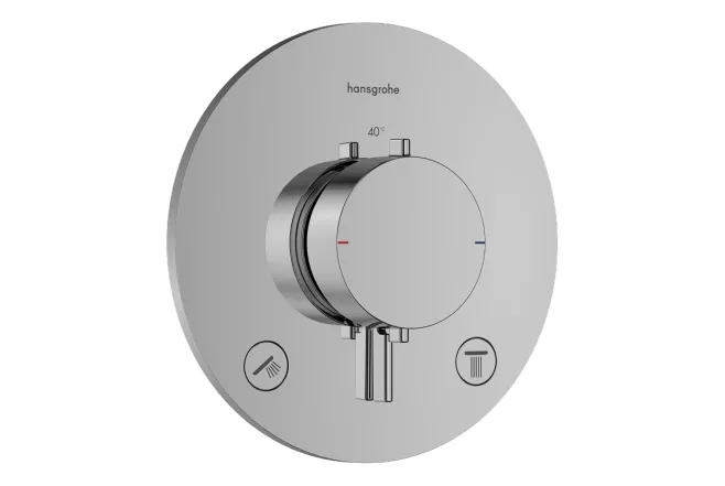Термостат скрытого монтажа Hansgrohe Ecostat Comfort S для 2х потребителей, хром