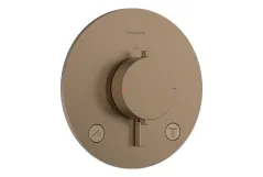 Термостат прихованого монтажу Hansgrohe Ecostat Comfort S для 2х споживачів, шліфованна бронза