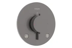 Термостат прихованого монтажу Hansgrohe Ecostat Comfort S для 2х споживачів, шліфованний чорний хром